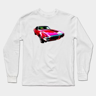 Oldsmobile Toronado 1968 American classic car high contrast red Long Sleeve T-Shirt